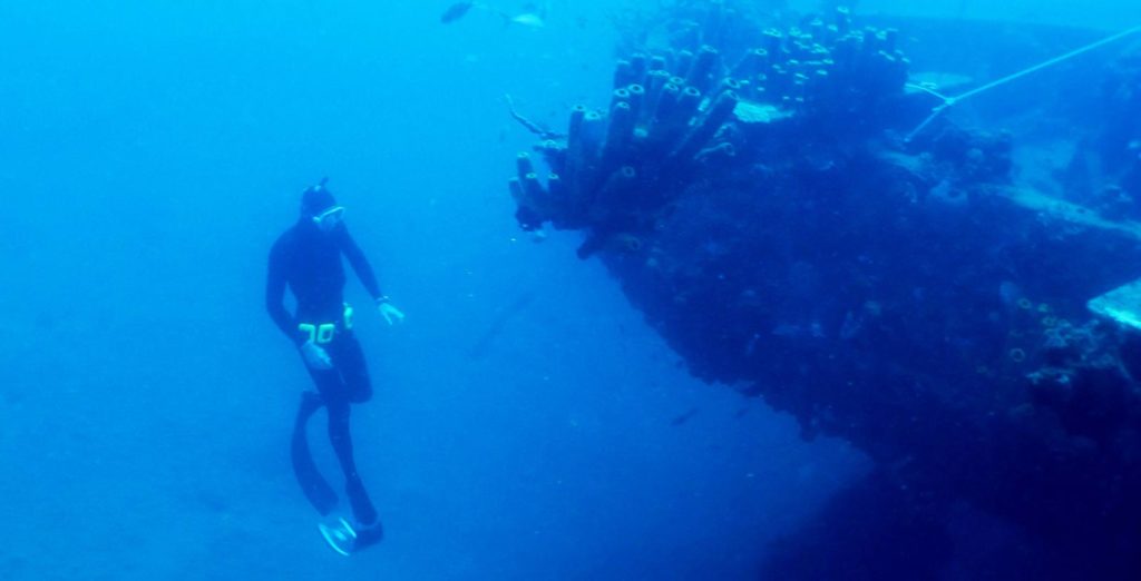 Free diving Guadeloupe
